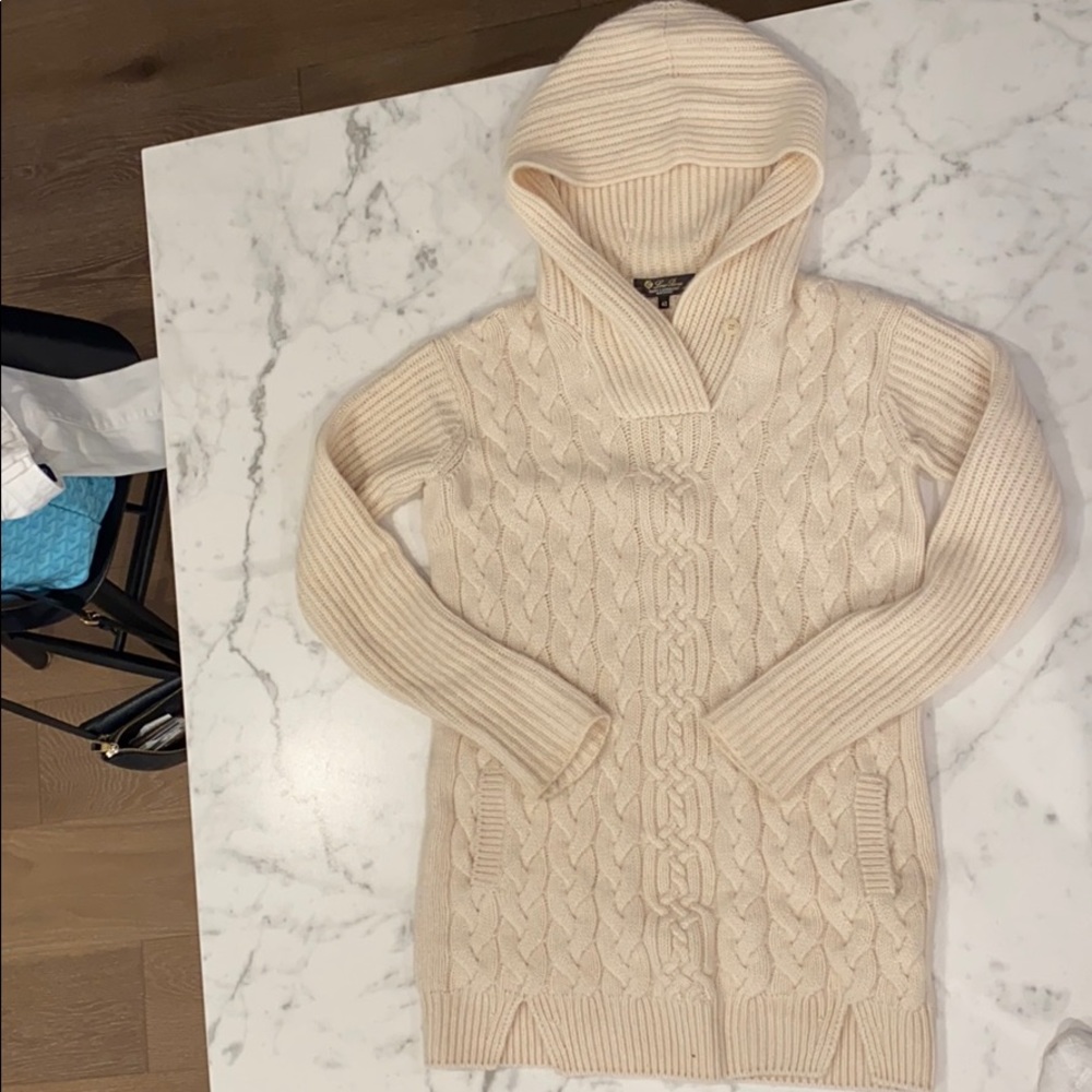 Lora Piana Baby Cashmere Hooded Sweater